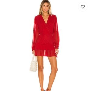 karina grimaldi red dress